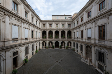 Fototapeta premium Courtyard of Palazzo Altemps (National Roman Museum) - Rome, Italy