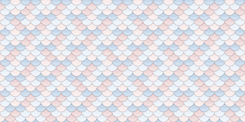 Pastel pink and blue scale pattern.  Elegant, seamless design ideal for website backgrounds, textile prints, or feminine branding.  Soft, dreamy aesthetic evokes tranquility and sophistication. © Olena