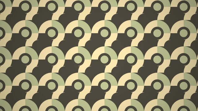 Simple geometric design repeats seamlessly. A timeless and elegant looping visual.