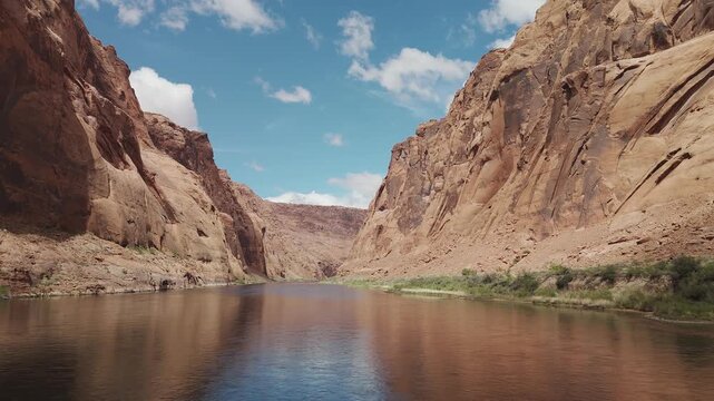 Aerial View Of The Colorado River Near Lees Ferry Arizona
