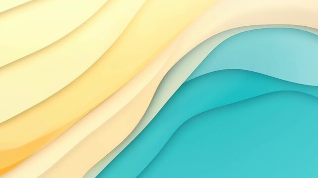 Abstract Wave of Serenity: An artistic depiction of undulating waves in soothing hues, suggesting fluidity and calmness. 