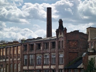 Detailed view of weathered bricks. Urban architectural features captured with textured weathered bricks © Vladimir