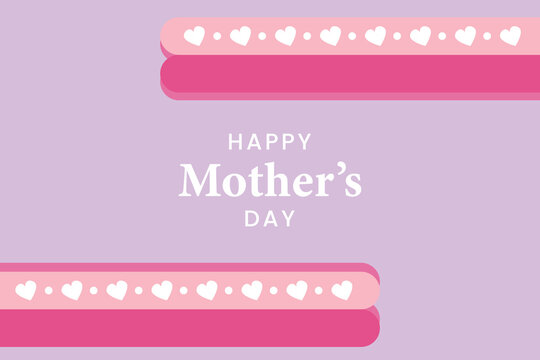 Soft pastel Mothers Day wallpaper with elegant text, perfect for digital greeting and social media backgrounds
