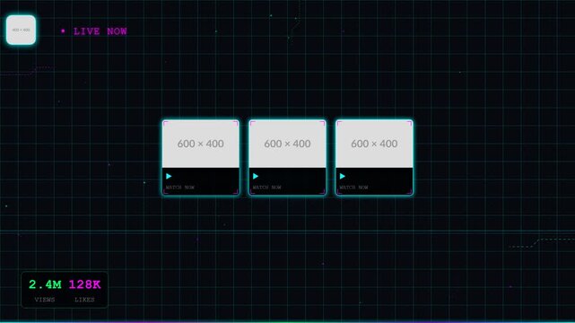 Modern digital interface design with interactive elements and data visualization.