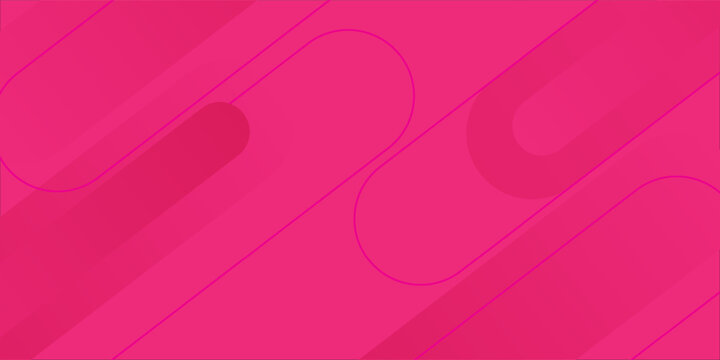 Abstract pink dynamic geometric background with diagonal rounded lines and capsule shapes.