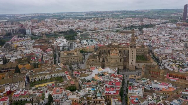 Aerial View of Seville, Spain