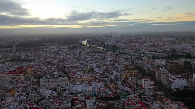 Aerial View of Seville, Spain