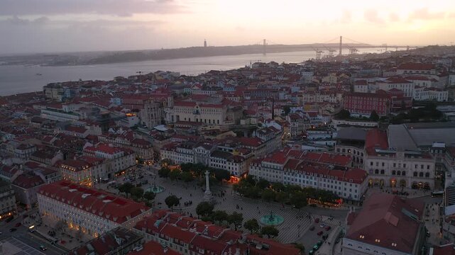 Aerial View of Lisbon, Portugal