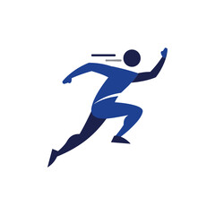 Obraz premium Dynamic Runner Icon: Speed, Motion, and Athleticism