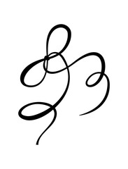 Fototapeta premium Elegant vintage wedding bow in white and black. Decorative romantic ribbon knot as whimsical hand drawn line doodle. Cute coquette border for card or invite, minimal retro frame and classic graphic