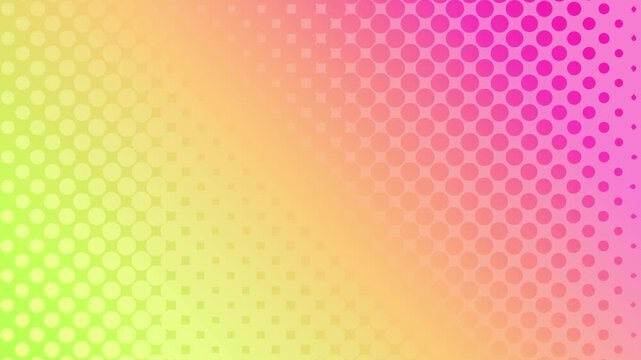 Colorful Halftone Dot Pattern Animated Background Loop