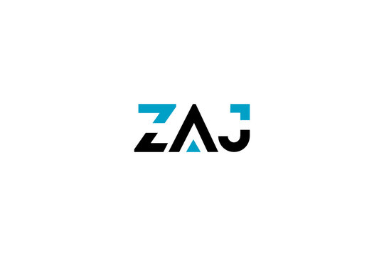 Modern ZAJ Letter Technology Logo Design - Creative Initials for Tech Startups & Corporate Branding
