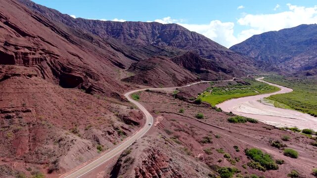 Los paisajes del norte argentino, ruta de Salta a Cafayate