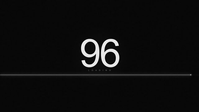 Loading Bar Progress Percentage Animation