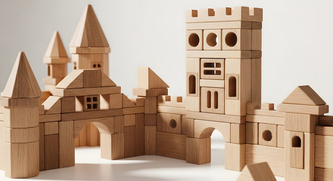 Wooden castle blocks for kids, wooden castle, block castle, kids toy, wooden toys, castle blocks, children's blocks, wooden building blocks, kids blocks, block play, educational toys