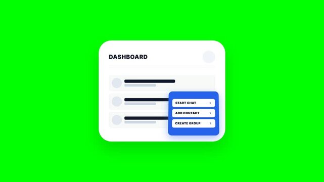 Dashboard Plus Button Expand Popup Animation