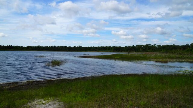 Landscape of Lake Rogers Park in Odessa, Florida, close to Tampa