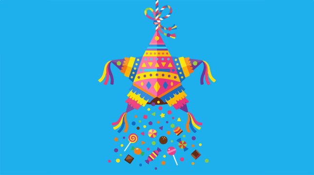 Colorful Pi?ata Party Decoration Object.