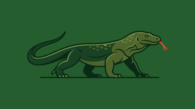Detailed Illustration of a Lizard Creature.