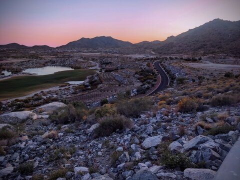 Sunset from the White Tank Mountains, Buckeye Az 
