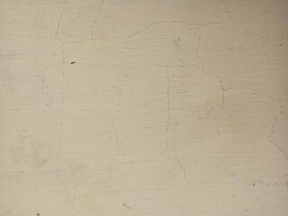 Obraz premium Aged Ivory Wall Paint With Fine Hairline Cracks
