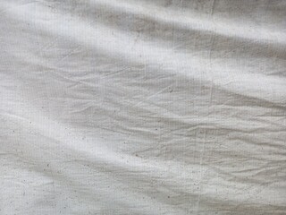Obraz premium White Woven Fabric Texture With Subtle Wrinkles