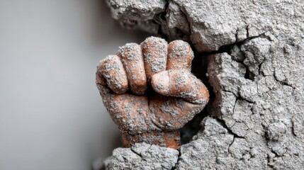 Naklejka premium Resilient work involves continuing professional effort through challenges, setbacks, and uncertainty while maintaining adaptability and determination. 