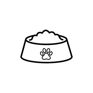 Pet Food Bowl Icon