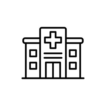 Veterinary Clinic Hospital Building Icon