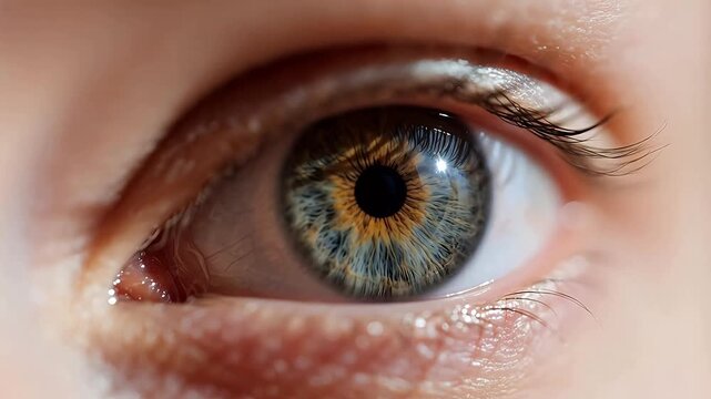Closeup of a human eye
