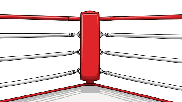 Red Boxing Ring Corner.