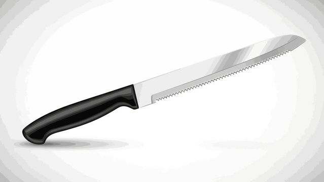 Sharp Kitchen Knife Isolated.