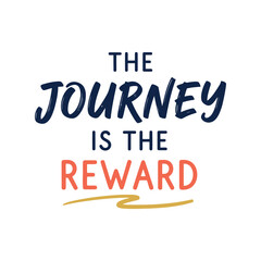 Obraz premium Travel T-Shirt Design Vector with Inspirational Journey Quote Typography Art