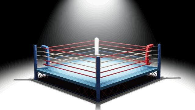 Boxing Ring Sports Arena.