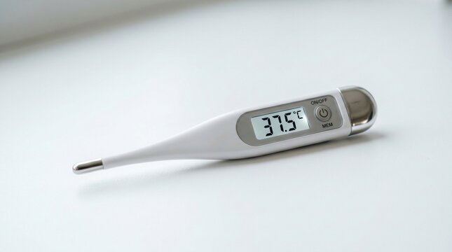 A digital thermometer displays 315 degrees on a white surface.