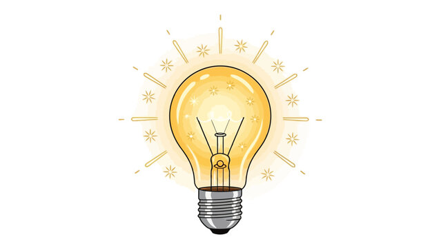 Light Bulb Idea Concept.