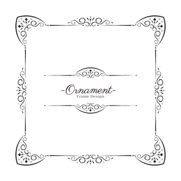 Elegant Ornament Attendance List Roster Template Design For Event