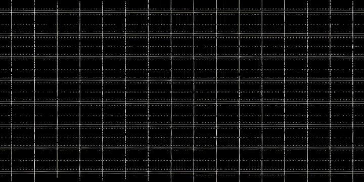 Abstract grid pattern of white lines on a black background