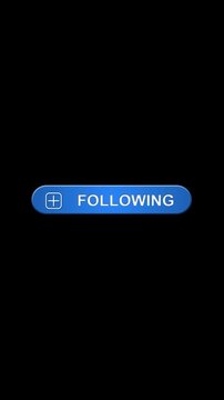 Blue Follow Button Social Media Subscribe particles plus icon. Digital interface element subscription, audience social networking. social media, YouTube overlays, influencer branding marketing visuals
