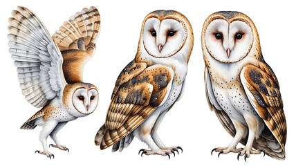 Estores personalizados com sua foto owl on white background