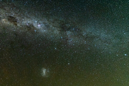 A Bright Milky Way Stretching Across the Dark Country Sky