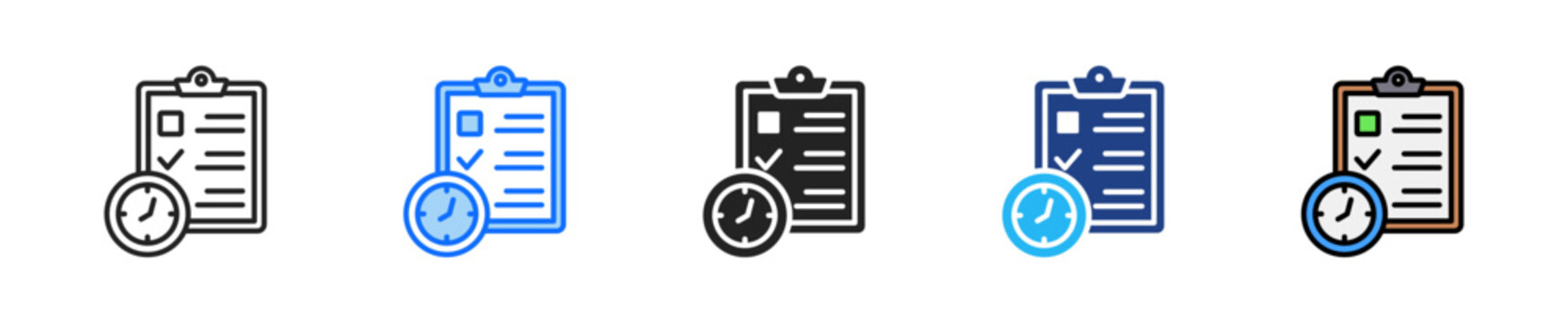 Waitlist Access Icon Set Multiple Style Collection