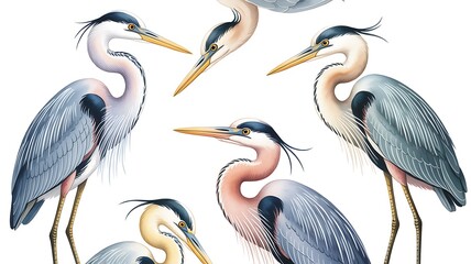 Obraz premium great blue heron ardea cinerea