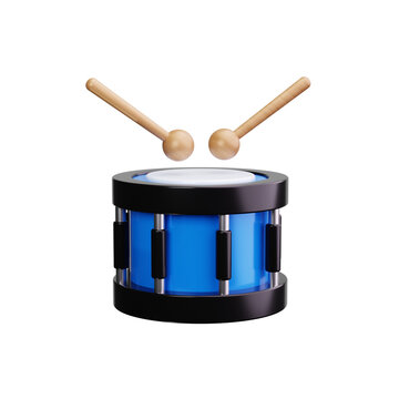 marching band 3d render icons