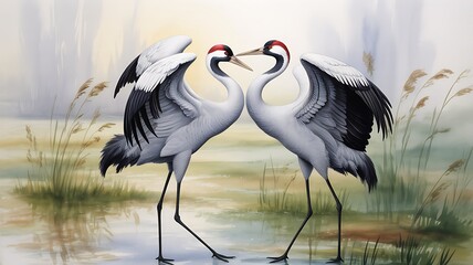Obraz premium great blue heron ardea cinerea