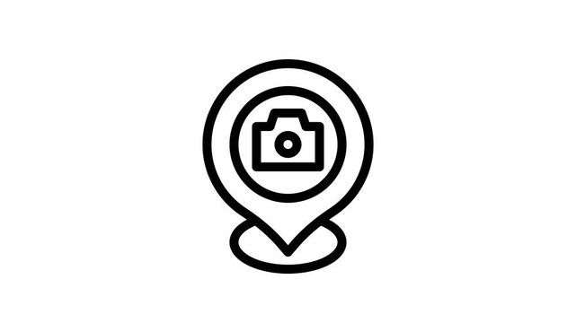 point of interest minimalist stroke animation