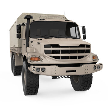 Military Truck Isolated