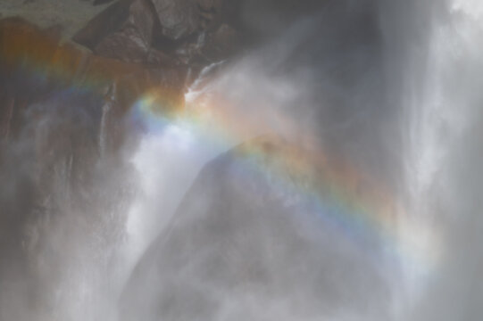 Rainbow in the mist of Vernal Falls