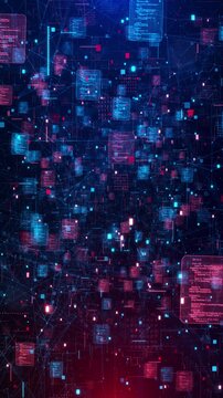 Futuristic Information Grid Dynamic Tech Background information grid displaying systems, signals, infrastructure. fintech, machine learning, science, network architecture, advanced computing visuals,