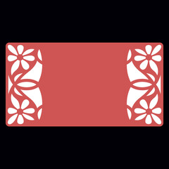 Red gift box gift card with red ribbon and bow floral festive celebration design © MSTShamma